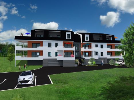 Perspective du projet de construction d'une résidence à Altkirch